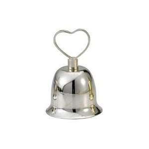  Placecard Holders Chrome Bell Heart (24 per order) Wedding 
