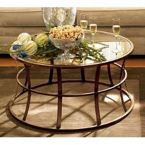  Pottery Barn Cassia Drum Coffee Table