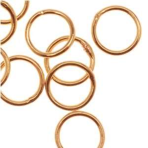  22K Gold Plated Closed 6mm Jump Rings 21 Gauge (20) Arts 