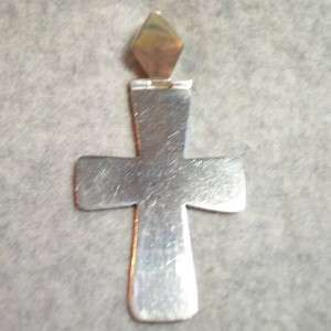 Sterling Silver 3 CROSS Pendant Charm Unisex Mexico  