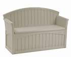 Rubbermaid Classic Decorative Deck Box Storage Bench For Outdoor patio 