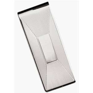 Dolan Bullock Sterling Silver Money Clip with Lines and Engraveable 