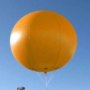  8 Foot Orange Advertising Blimp / Sphere Balloon Office 