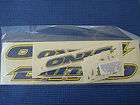   Complete Decal Kit Blue/Yellow/Ch​rome Old School Bmx Mid School