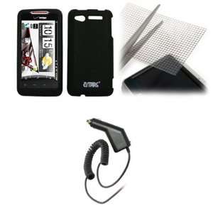  EMPIRE Black Rubberized Snap On Cover Case + Universal 