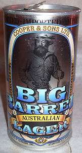   Ltd~Big Barrel~Australian Lager~Steel~1 Beer Can~1 Pint 9 Oz.  