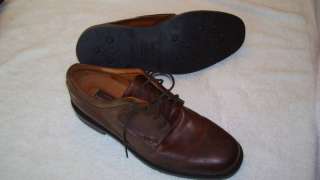 MENS JOHNSTON & MURPHY BROWN LEATHER SHOES 10.5W  