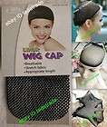  Wig cap caps black stretch fabric breathable appropriate length line