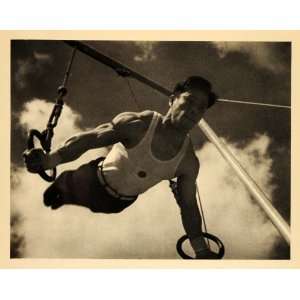1936 Olympics Japanese Gymnast Rings Leni Riefenstahl   Original 