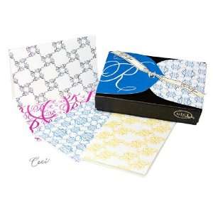  Monogram R Boxed Stationery Cards by Ceci New York, 12 