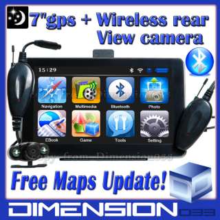 Inch Screen Bluetooth GPS+Wireless Rear Camera 4GB  