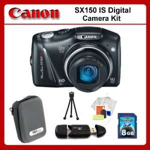  Canon SX150 IS Digital Camera Kit Includes SX150 Camera 