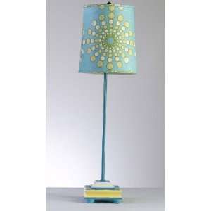 Circular Motion Turquoise Stick Lamp