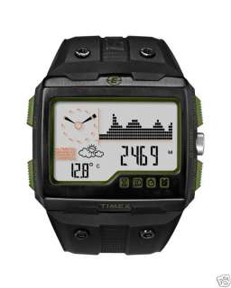 Timex Expedition WS4 Black Strap Black/Green T49664 NEW  
