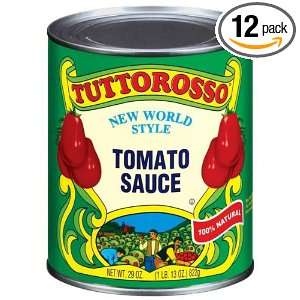 Tuttorosso Tomato Sauce, 28 Ounce (Pack Grocery & Gourmet Food