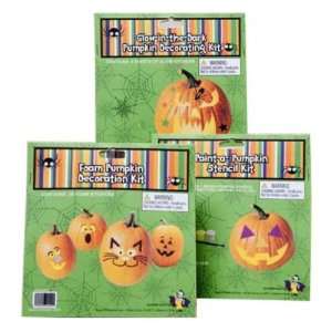  Pumpkin Decorating Kit 3 Assorted Case Pack 72
