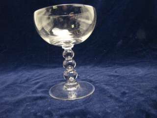 Imperial Glass Candlewick Tall Sherbet Dish 3 Ball stem  