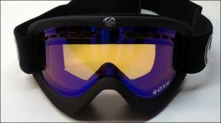Dragon DXS Snow Goggles Coal (Black)/Blue Ion (Ionized) Ski 722 2472 