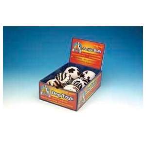 Dog Toy Rubber   Penn plax jungle balls 4in 6pc box  