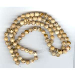  Picture Jasper 8mm Round Beads Arts, Crafts & Sewing