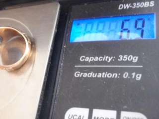   Gold Crafton High School Class Ring Sapphire Stone 6.9 Grams Size 5.5