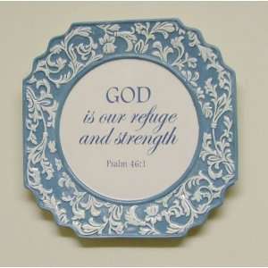  God Is Our Refuge and strength Inspirational Ceramic Wall 