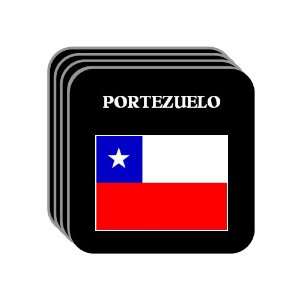  Chile   PORTEZUELO Set of 4 Mini Mousepad Coasters 
