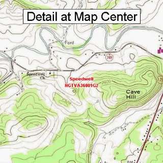  USGS Topographic Quadrangle Map   Speedwell, Virginia 