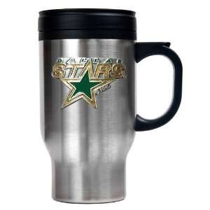  Dallas Stars 16oz Stainless Steel Travel Mug   Primary Logo 