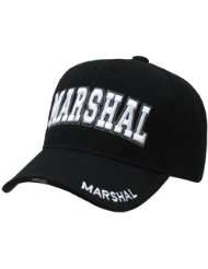 Black US Marshal Law And Order Baseball Cap Hat, One Size Fits All