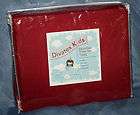 boys girls red bud burgundy 3pc twin bed sheets set new returns 