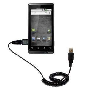  Coiled USB Cable for the Motorola Droid Xtreme MB810 with 