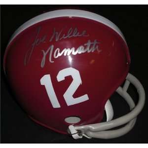  Joe Willie Namath Autographed/Hand Signed Alabama 
