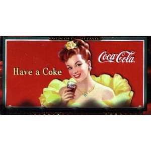  1996 Coca Cola Sign of Good Taste Wide Screen Trading Card 
