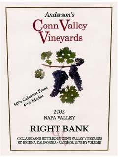 Andersons Conn Valley Vineyards Right Bank Proprietary Red Wine 2002 