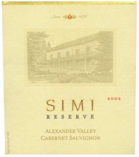 Simi Reserve Cabernet Sauvignon 2002 