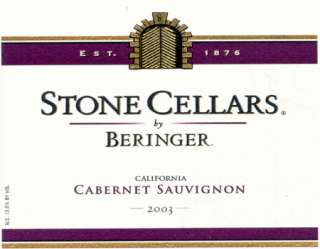 Stone Cellars by Beringer Cabernet Sauvignon 2003 