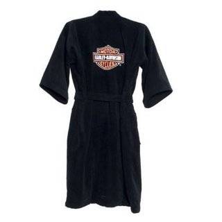   Mens or Womens Bath Robe. Black, 100% Cotton, Luxurious and Heavy