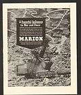 1943 Print Ad Marion Shovels Cranes Coal Loaders War