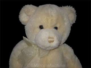 GUND TENDER TEDDY Bear Doll 6416 Plush Cream Stuffed Animal Toy Sheer 
