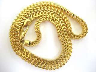 14K Real Gold Franco Chain 26 6.1mm Necklace Heavy 61g  