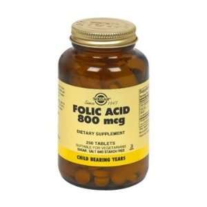  Folic Acid 800mcg 250 Tab 2 Pack