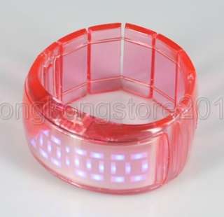 New ODM Pixel Fashion LED Bangle Digital Wrist Watch  
