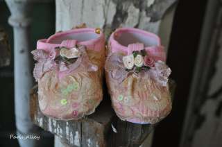 Fairy Dust~ Vintage Toddler Reborn Baby Doll Shoes  