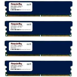  KOMPUTERBAY 8GB (4X 2GB) DDR2 PC2 8500 1066MHZ DIMM 8 GB 