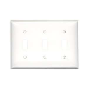 Preferred Industries WH1003 WHT Three Gang Toggle Style Wall Plates 