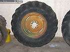 Firestone TIRE and WHEEL set, 65% 16.9   26 Tractor Tires CEQ Tag 