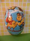 Vintage German Easter Egg Paper Container Top Only Chicks Graphics