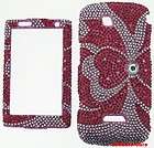 HARD CASE COVER BLING CRYSTAL FOR Samsung Sidekick 4G T839 Pink Bow