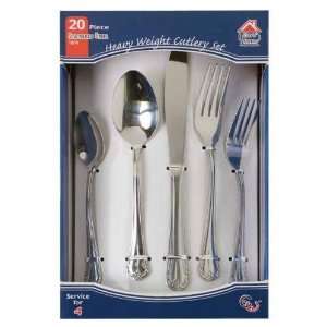  Euro Ware Stainless Steel Heavy Weight Cutlery Set Service 